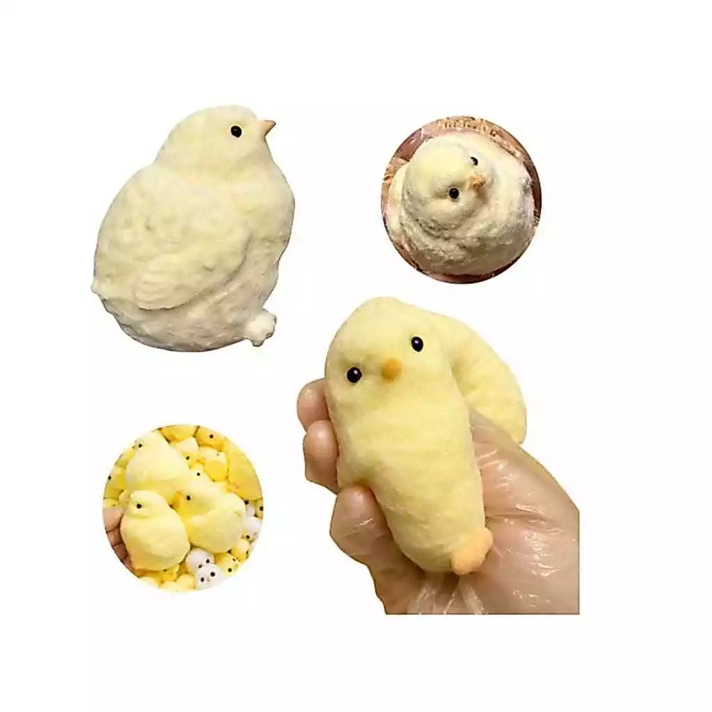 Brinquedo Pintinho Squishy Antiestresse – Fidget Sensorial