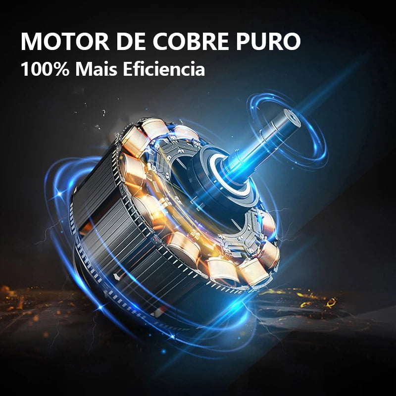 Parafusadeira e Furadeira 48V 1/2" com Bateria – 3 Funções sem Fio