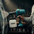 Pistola Elétrica Pulverizadora de Tinta 450W com Compressor e Bico Ajustável