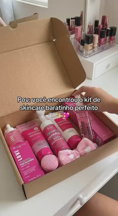 Kit Skincare Rosa Mosqueta - Limpeza e Cuidados Faciais