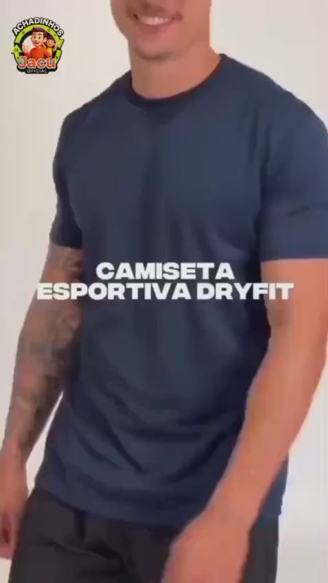 Camiseta Dry Fit Esportiva Masculina Raglan – Academia, Corrida e Treino