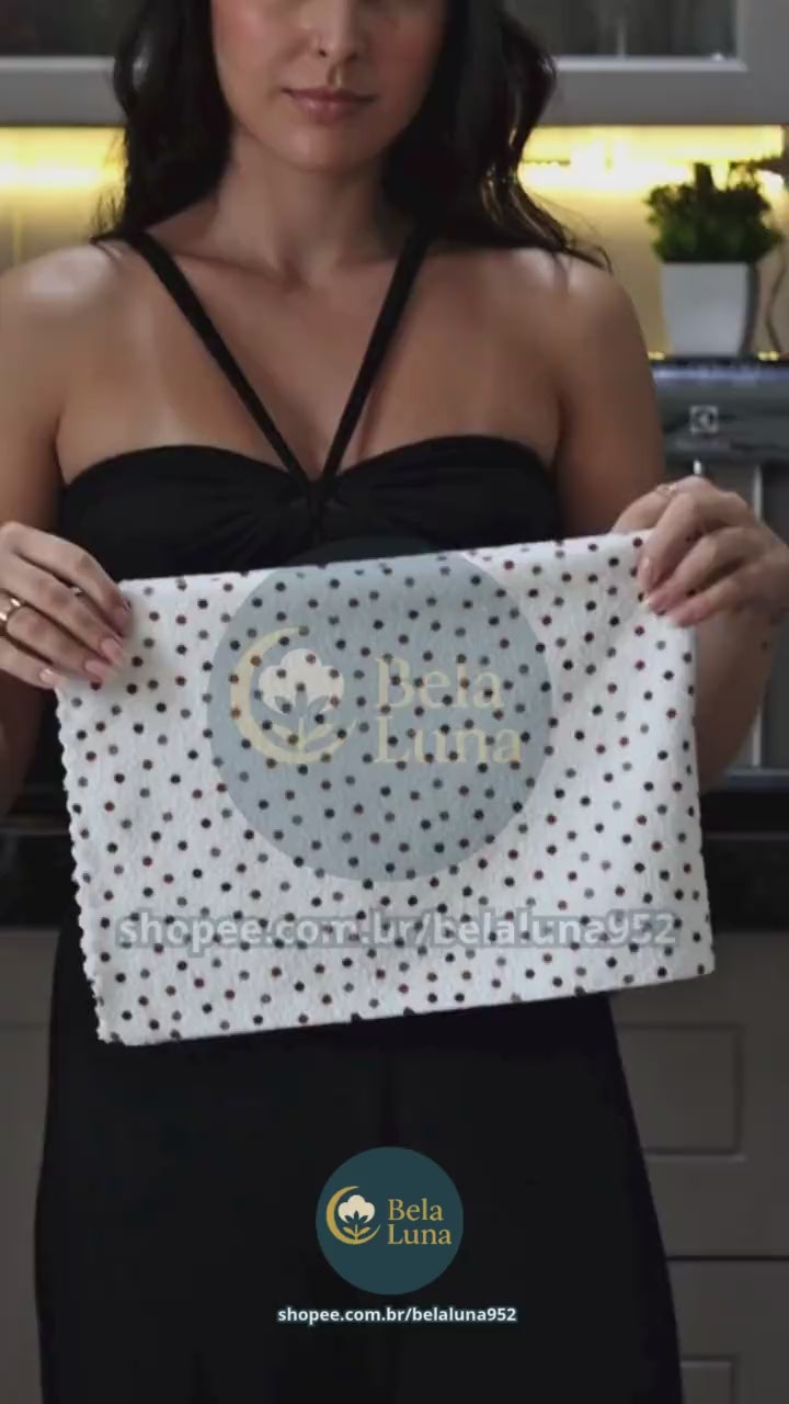 Kit 10 Toalhas de Prato Microfibra 43x65cm | Super Absorção e Secagem Rápida
