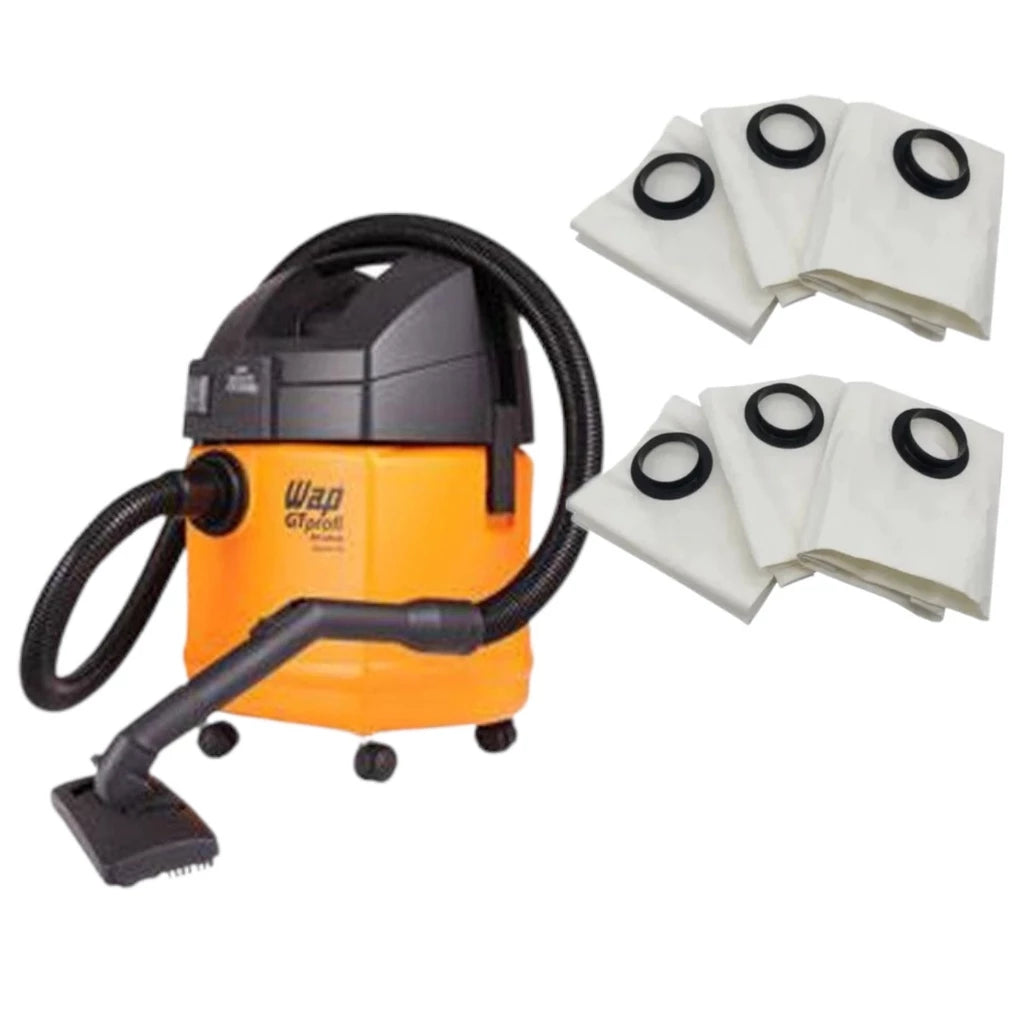 Kit 6 Sacos para Aspirador de Pó WAP ST10 ST15 ST20